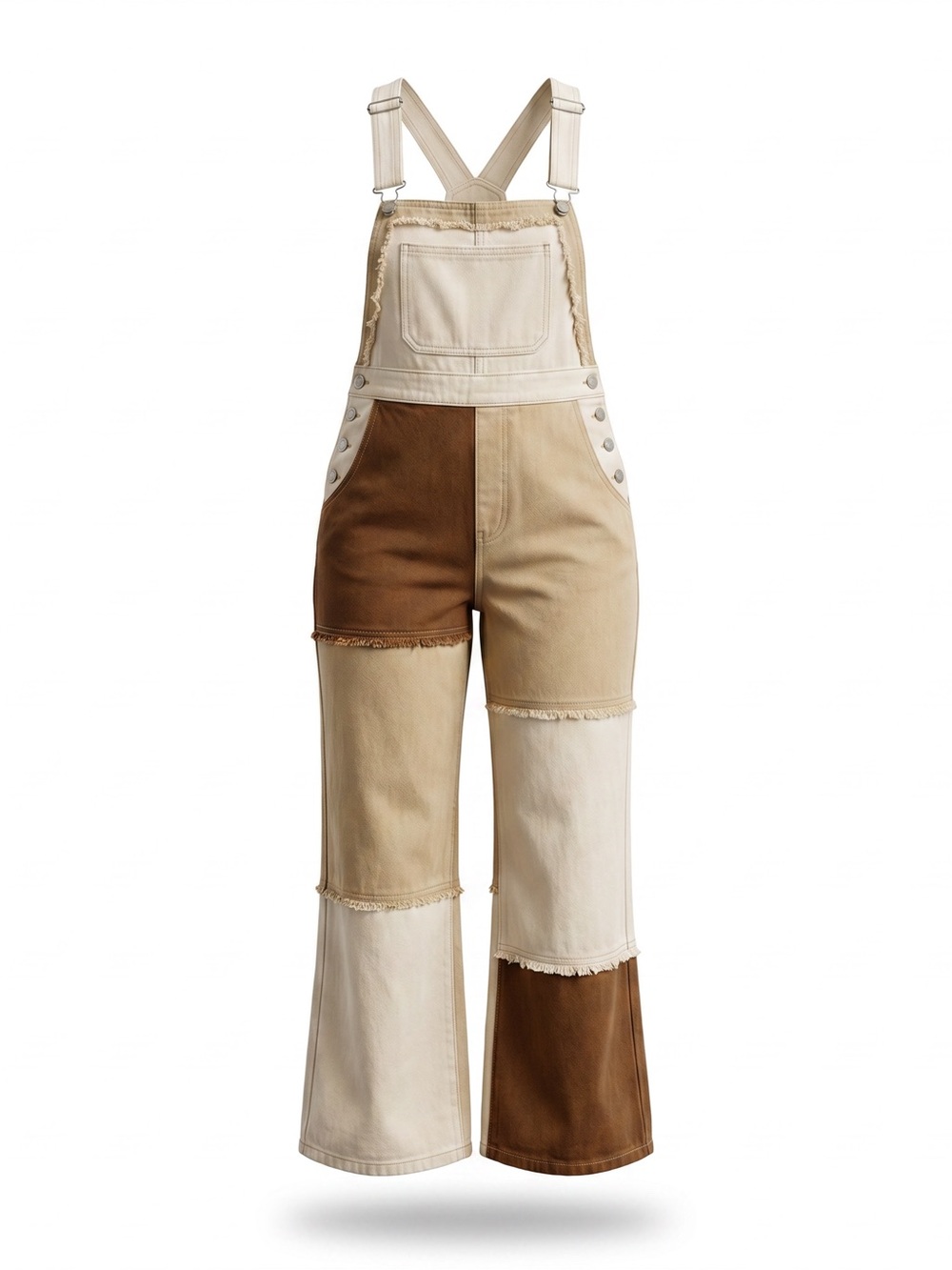 Blue Blush- NEW Color Block Overalls